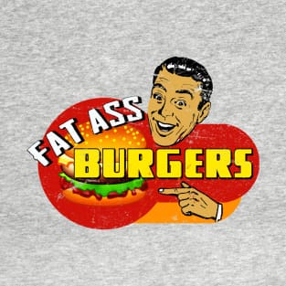 Distressed Burger T-Shirt. T-Shirt